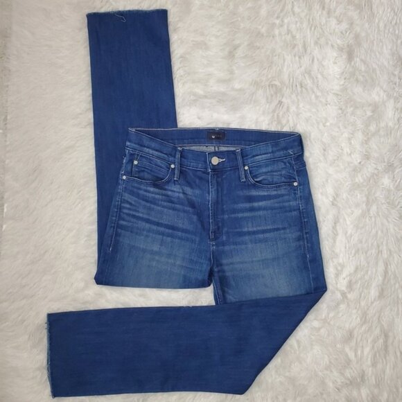 MOTHER Denim - Mother Mid Rise Dazzler Crop Fray 28 / 6